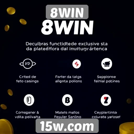 Funcionalidades exclusivas da plataforma 8WIN